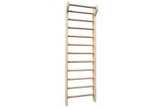 Стенка гимнастическая с крепежом 240х80х14 cм с турником Ellada М997
