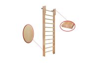 Стенка гимнастическая 2400х800 с турником (щит.сосна) Dinamika ZSO-002543