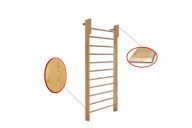 Стенка гимнастическая 2400х1000 с турником (массив.сосна) Dinamika ZSO-002551
