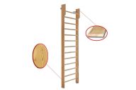 Стенка гимнастическая 2800х800 с турником (массив.сосна) Dinamika ZSO-002554