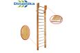 Стенка гимнастическая 3000х800 с турником (массив.сосна) Dinamika ZSO-002556 фото 1