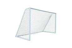 Сетка футбол d3,0 мм, яч.10x10см, 250x750x200см ПА, (пара) белый Zavodsporta