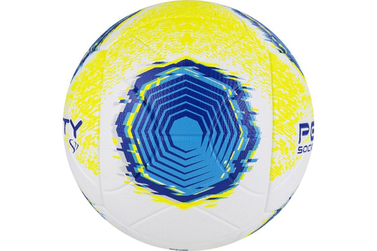 Мяч футбольный Penalty Bola Society S11 R2 XXII, 5213261090-U, р.5, PU, термосшивка, бел-желто-голуб фото 1