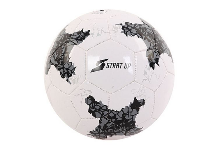 Мяч футбольный для отдыха Start Up E5125 р.5 белый фото 1