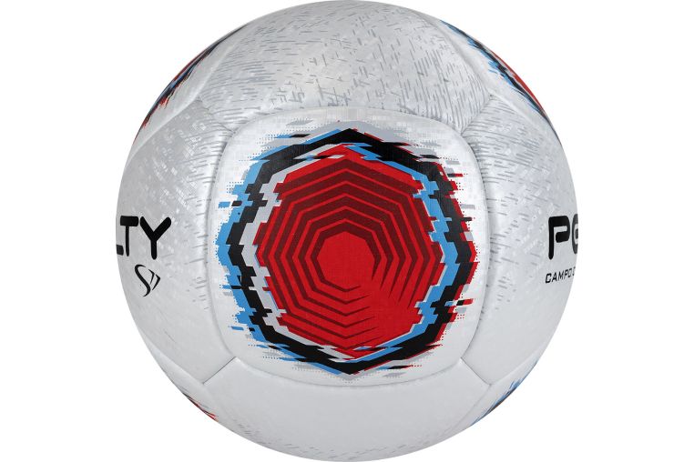 Мяч футбольный Penalty Bola Campo S11 R1 XXII, 5416261610-U, PU, термосшивка, серебр-красно-синий фото 2