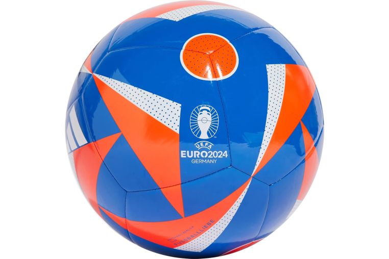 Мяч футбольный Adidas Euro24 Club IN9373, р.5, ТПУ, 12 пан., маш.сш., сине-красный 