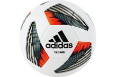 Мяч футбольный Adidas Tiro Pro. FS0373, р.5, FIFA Pro, 32 пан., ПУ, термосшивка, бело-оранжевый