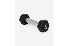 Гантель гексагональная 1кг, обрезиненная Star Fit DB-301PRO черный