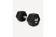 Гантель гексагональная 14кг, обрезиненная Star Fit DB-301PRO черный