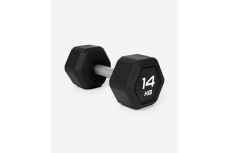 Гантель гексагональная 14кг, обрезиненная Star Fit DB-301PRO черный