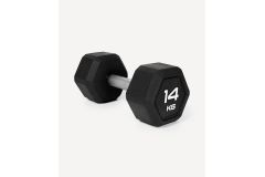 Гантель гексагональная 14кг, обрезиненная Star Fit DB-301PRO черный