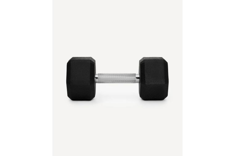 Гантель гексагональная 14кг, обрезиненная Star Fit DB-301PRO черный фото 2