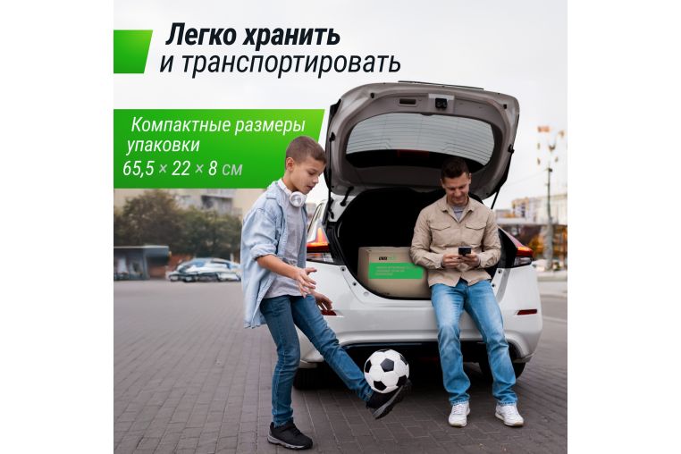 Ворота футбольные стальные 120x80см переносные Unix Line FGSL120_80PT фото 6