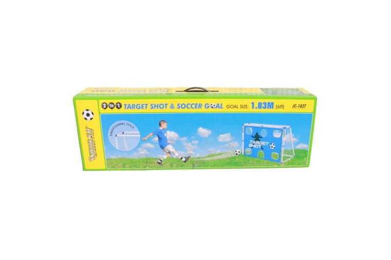 Ворота игровые DFC 6ft с сеткой-мишенью GOAL183T фото 1