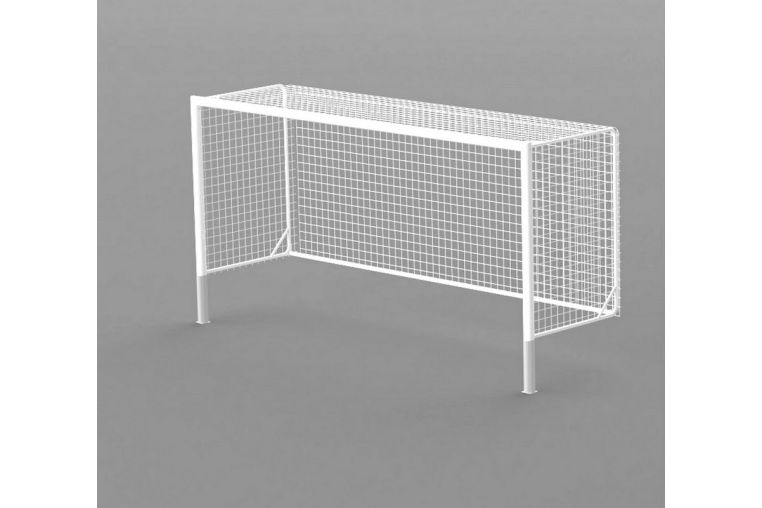 Ворота футбольные 500х200х150 см Glav алюминиевый профиль овальный 100х120 мм, со стаканами 15.107-AL.ОС 