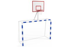 Ворота с баскетбольным щитом из фанеры для зала Glav 7.103-11