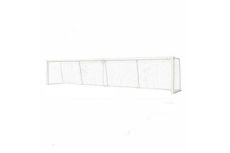Ворота для игры в голбол SportWerk 900х130см, алюминиевые 10х12см SpW-Pl-900-1