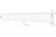 Ворота для игры в голбол SportWerk 900х130см, алюминиевые 10х12см SpW-Pl-900-1 фото 1