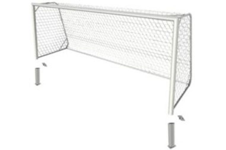 Футбольные ворота 4х2м, стационарные Коломяги P220/RAS 