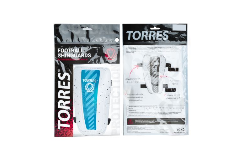Щитки Torres Match FS2305 бело-голубой фото 8