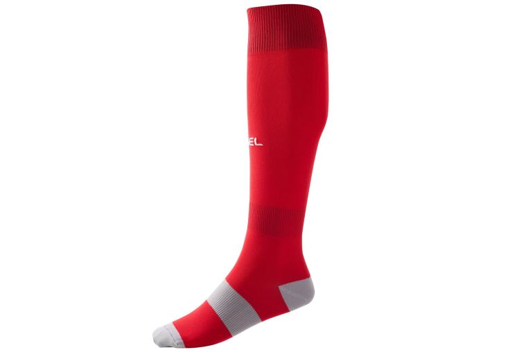 Гетры футбольные Jogel Camp Basic Socks, красный\серый\белый 