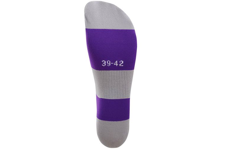 Гетры футбольные Jogel Camp Basic Socks, фиолетовый\серый\белый фото 2