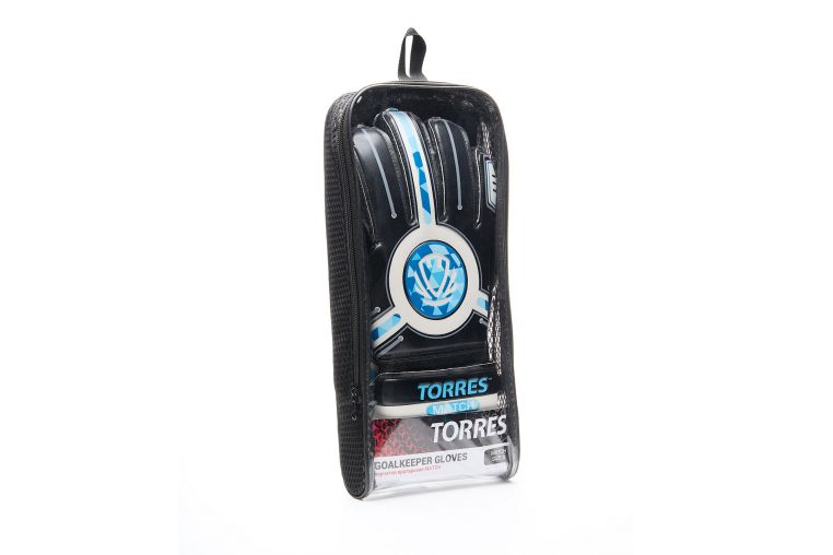 Перчатки вратарские Torres Match FG0523404 черно-голубой фото 4