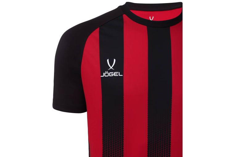 Футболка игровая Jogel Camp Striped Jersey, красный/черный фото 2