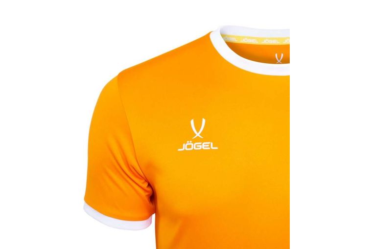 Футболка футбольная Jogel JFT-1020-O1, оранжевый/белый фото 3