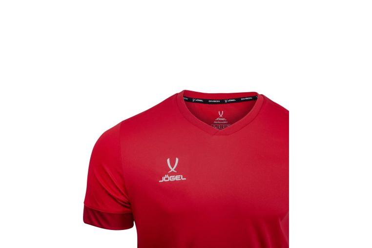 Футболка игровая Jogel Division PerFormDRY Union Jersey красный\ темно-красный\белый фото 1