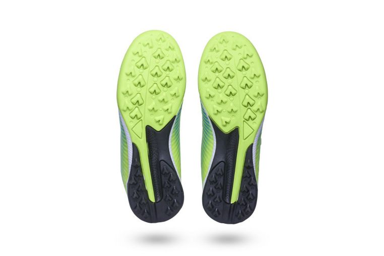Бутсы футбольные Atemi TURF KIDS SBA-006 ярко-салатовый\синий фото 2