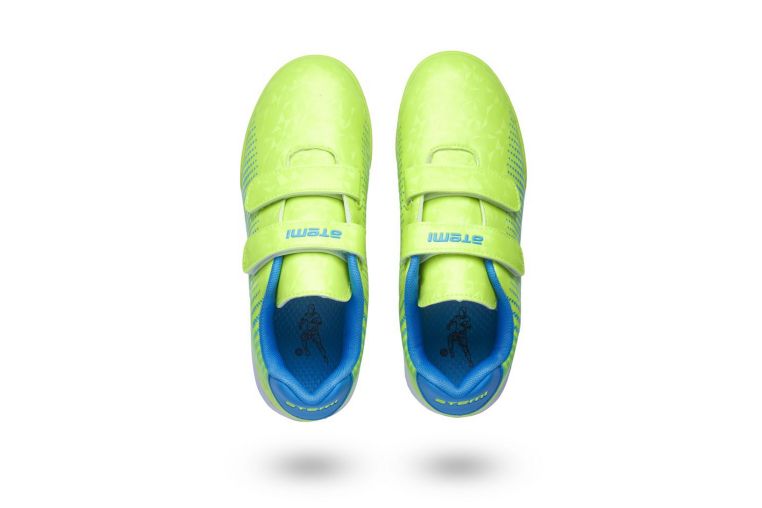 Бутсы футбольные Atemi TURF KIDS SBA-006 ярко-салатовый\синий фото 3