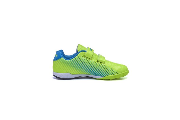Бутсы футбольные Atemi TURF KIDS SBA-006 ярко-салатовый\синий фото 4