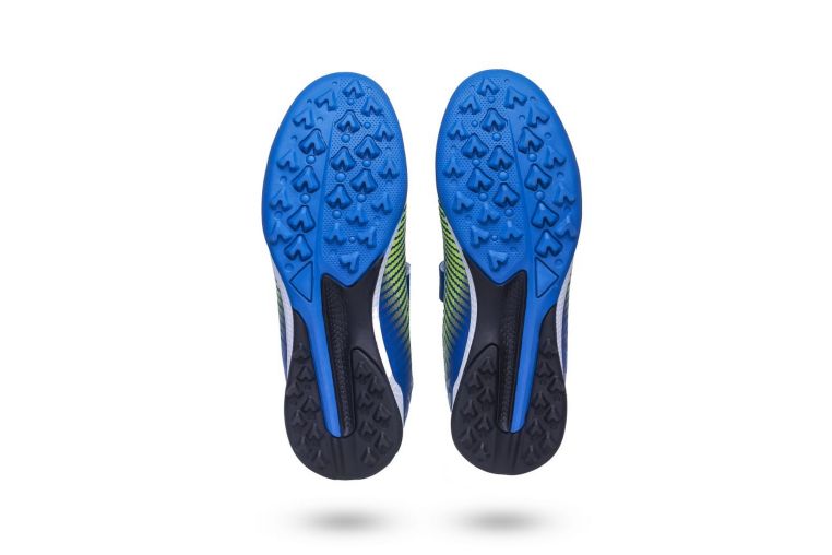 Бутсы футбольные Atemi TURF KIDS SBA-006 синий\ярко-салатовый фото 3