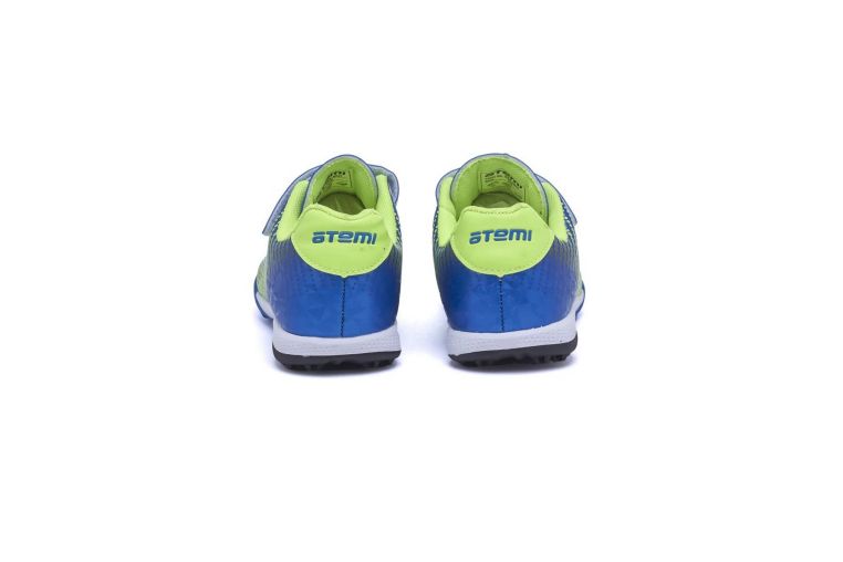 Бутсы футбольные Atemi TURF KIDS SBA-006 синий\ярко-салатовый фото 5
