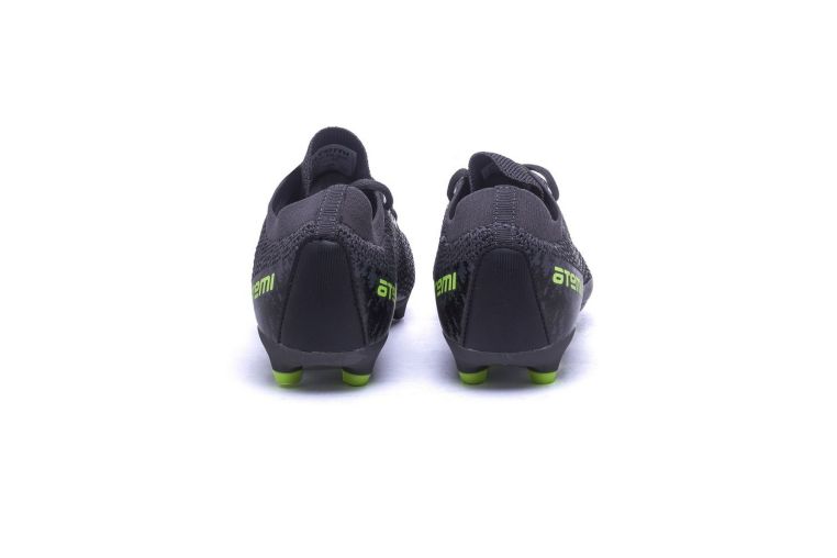 Бутсы футбольные Atemi MSR KIDS SBA-003 серый\ярко-салатовый фото 3