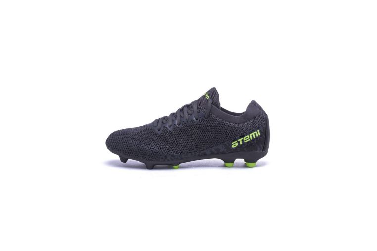 Бутсы футбольные Atemi MSR KIDS SBA-003 серый\ярко-салатовый фото 8