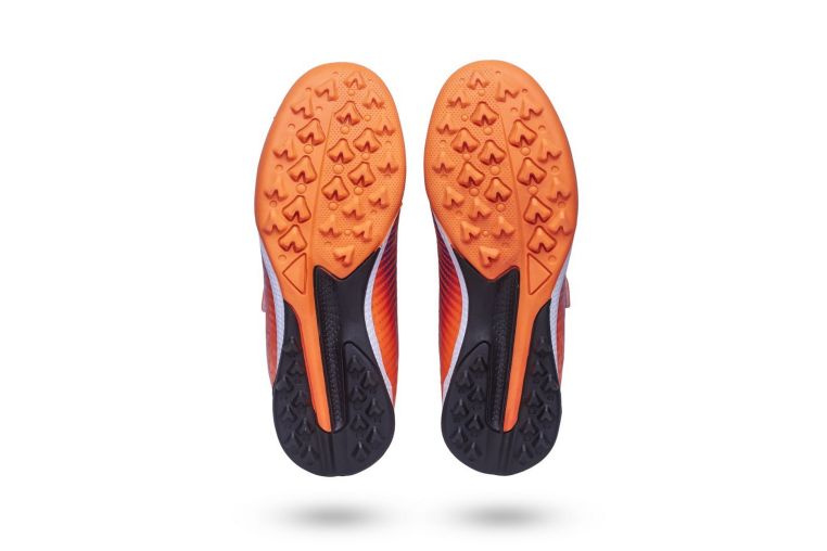 Бутсы футбольные Atemi TURF KIDS SBA-006 оранжевый\фиолетовый фото 4