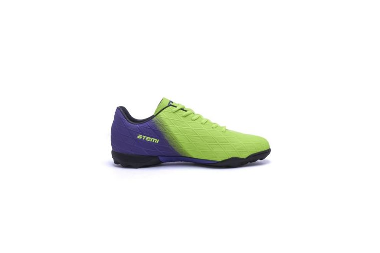 Бутсы футбольные Atemi TURF KIDS SBA-005 ярко-салатовый\фиолетовый фото 8