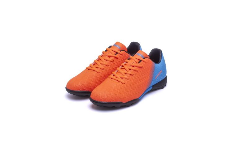 Бутсы футбольные Atemi TURF JUNIOR SBA-005 оранжевый\голубой 