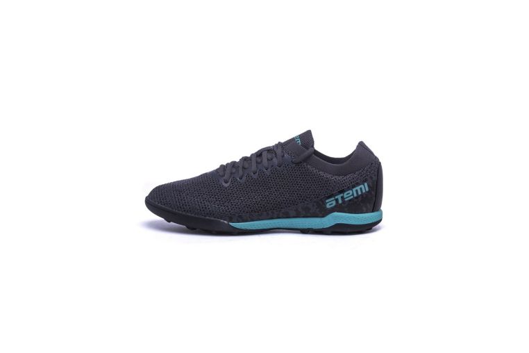 Бутсы футбольные Atemi TURF KIDS SBA-003 серый\бирюзовый фото 5