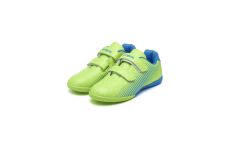 Бутсы футбольные Atemi INDOOR KIDS SBA-006 ярко-салатовый\синий