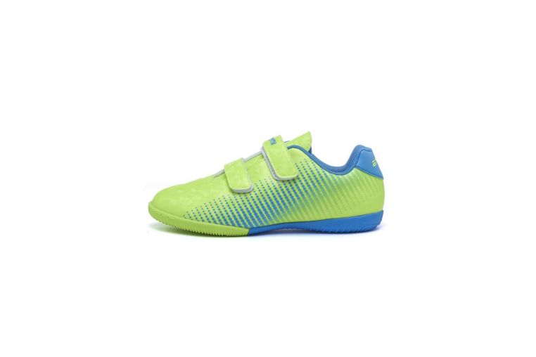 Бутсы футбольные Atemi INDOOR KIDS SBA-006 ярко-салатовый\синий фото 4