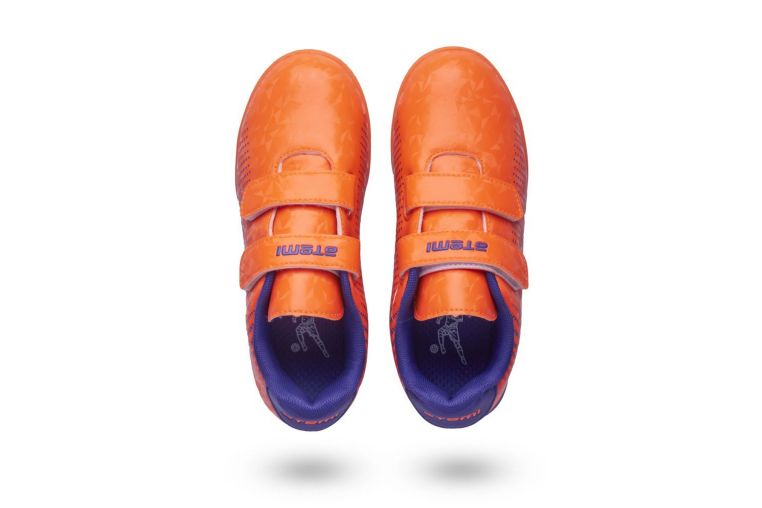 Бутсы футбольные Atemi INDOOR KIDS SBA-006 оранжевый\фиолетовый фото 6