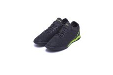 Бутсы футбольные Atemi INDOOR JUNIOR SBA-003 серый\ярко-салатовый