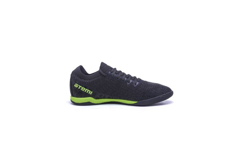 Бутсы футбольные Atemi INDOOR JUNIOR SBA-003 серый\ярко-салатовый фото 9