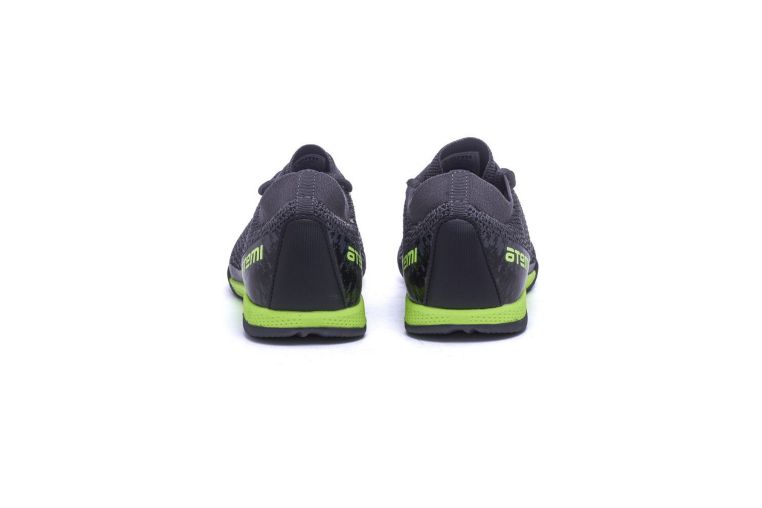 Бутсы футбольные Atemi INDOOR JUNIOR SBA-003 серый\ярко-салатовый фото 2
