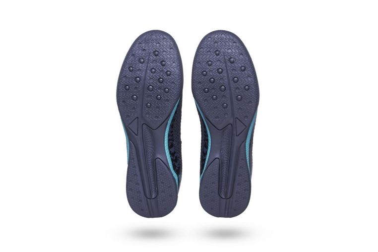 Бутсы футбольные Atemi INDOOR JUNIOR SBA-003 серый\бирюзовый фото 1
