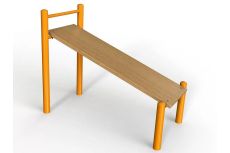 Лавочка Воркаут для пресса с уклоном и перекладиной Spektr Sport SP WRK-27E_89mm эконом