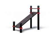 Лавочка для пресса с уклоном и перекладиной Stecter PAW-27 5026